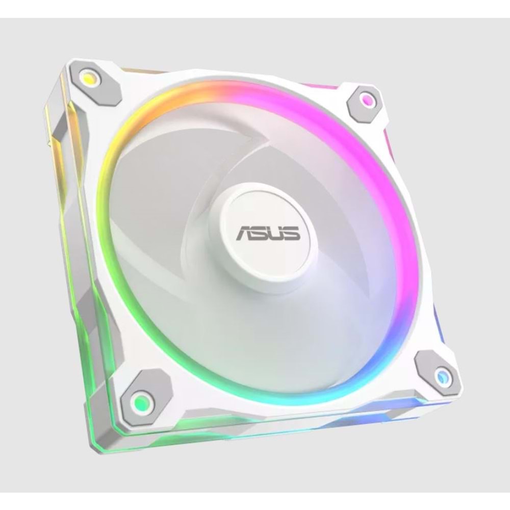 ASUS Prime MR120 ARGB White 120mm Kasa Fanı (3'lü Paket + Kontrolcü) / 90DA00I3-B09020