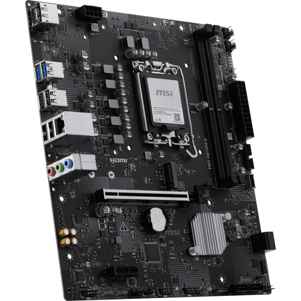 MSI PRO H810M-E DDR5 HDMI-DP PCIE 4.0 1851p mATX