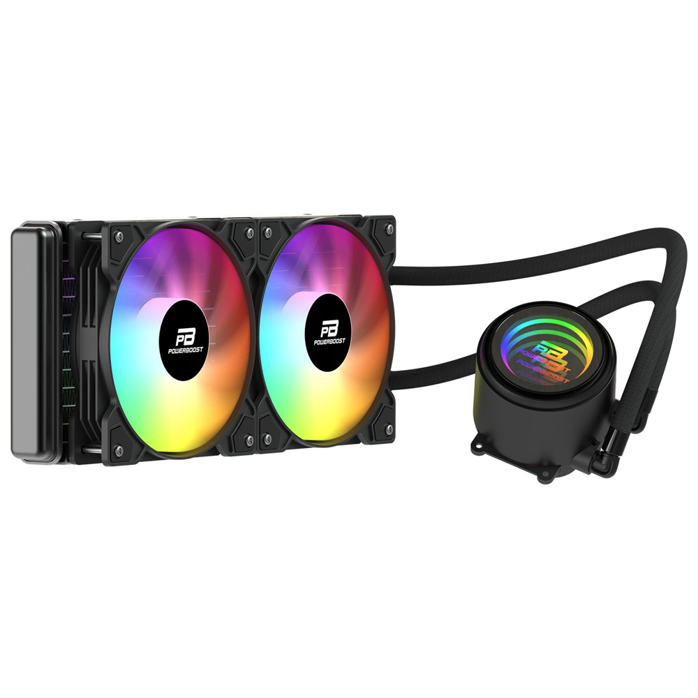 POWERBOOST 240MM CIRCLE 240B PB-LCS-CR240B Rainbow Fanlı AM5-1851p Sıvı Soğutmalı İşlemci Fanı