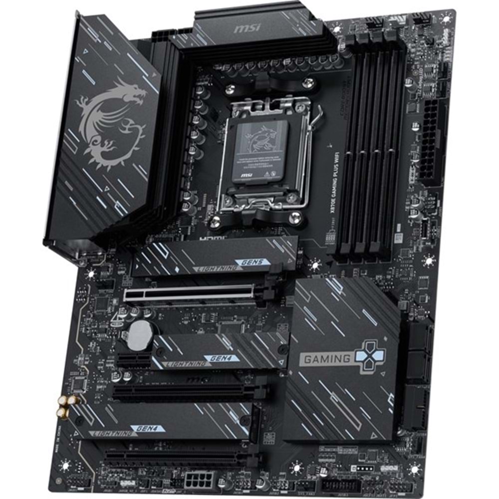 MSI X870E GAMING PLUS WIFI7 DDR5 HDMI TYPE-C PCIE 5.0 AM5 ATX