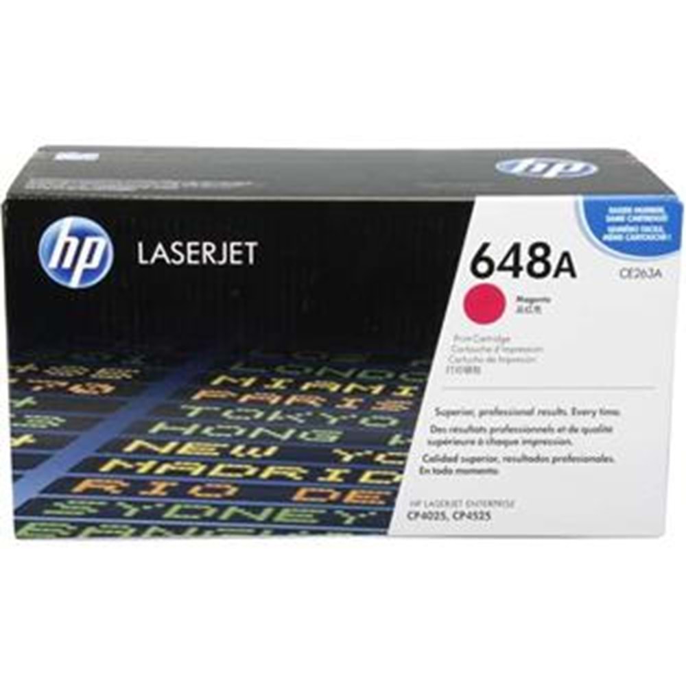 HP 648A Magenta Kırmızı 11.000 Sayfa Toner CE263A