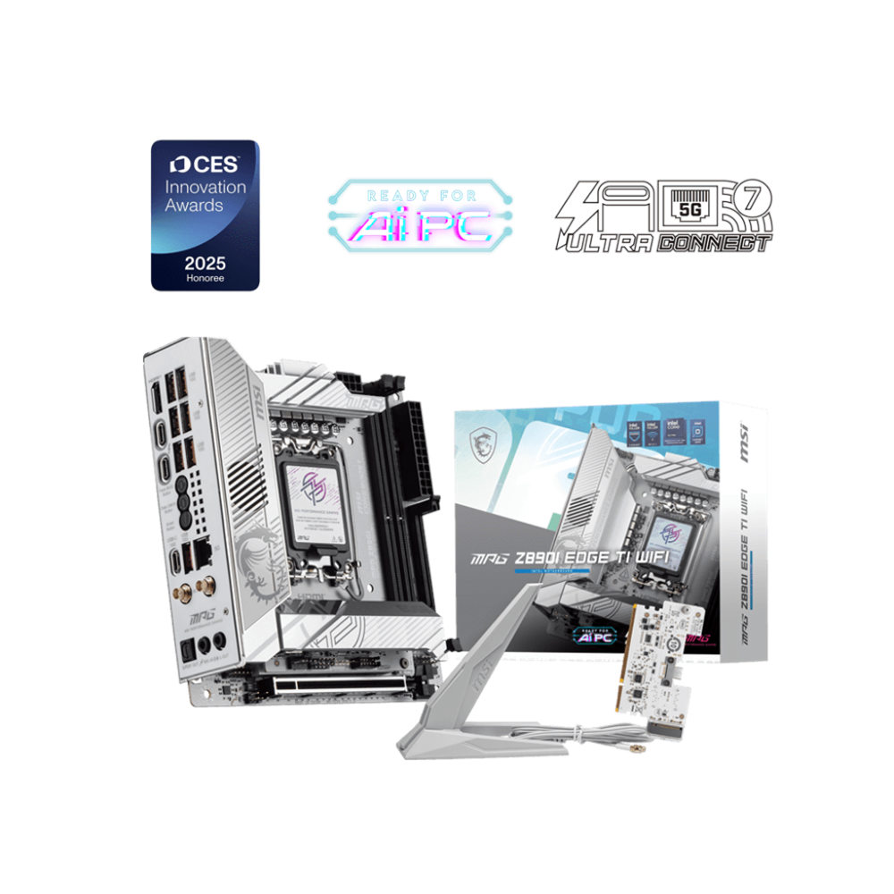 MSI MPG Z890I EDGE TI WIFI7 DDR5 HDMI-TYPEC PCIE 5.0 1851p mITX