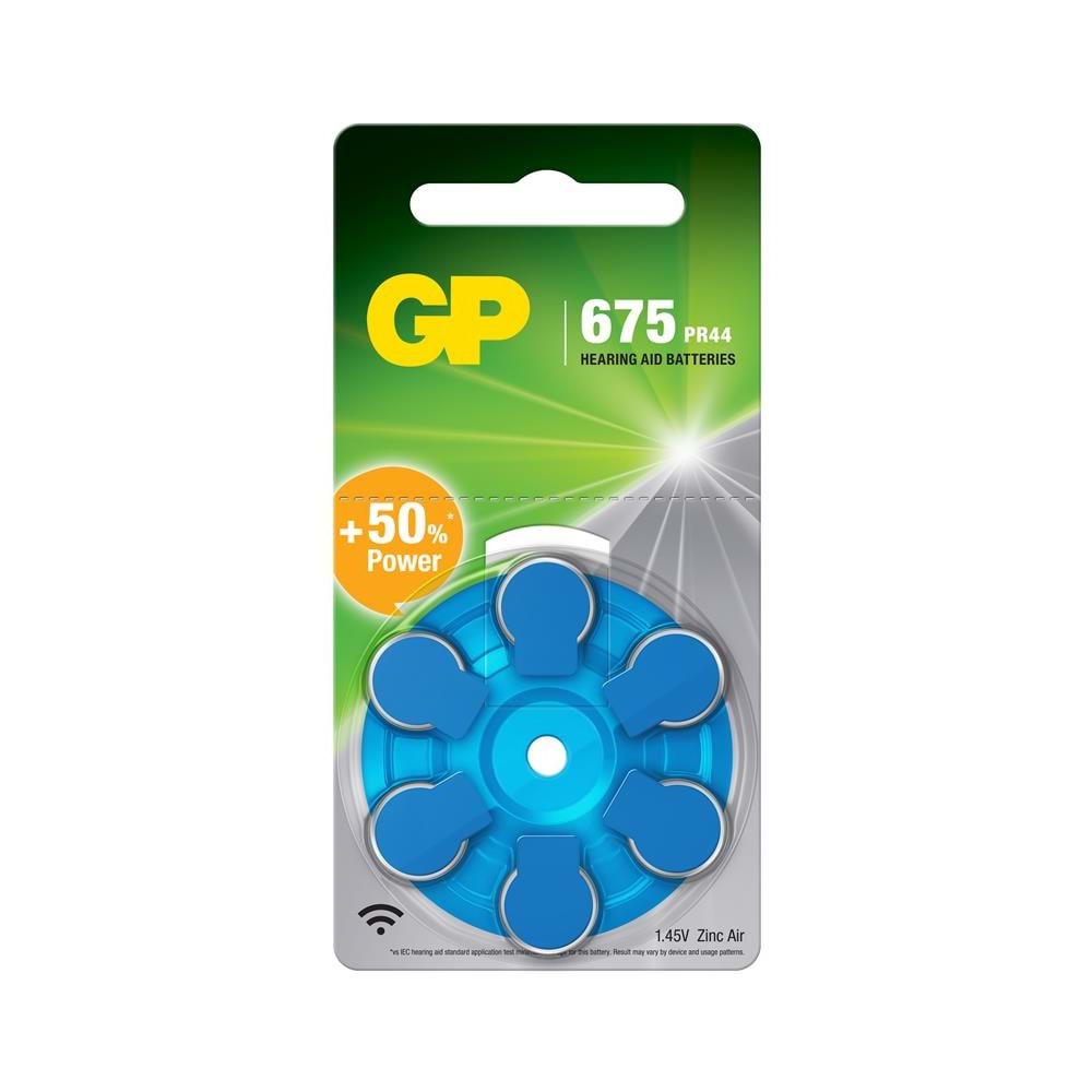 GP ZA675 1.4V Düğme Kulaklık Pili 6'lı Paket