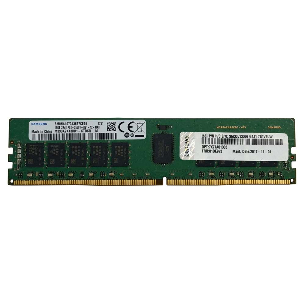 LENOVO 32GB TruDDR4 3200MHZ ECC RDIMM SUNUCU RAM ThinkSystem 4X77A08633