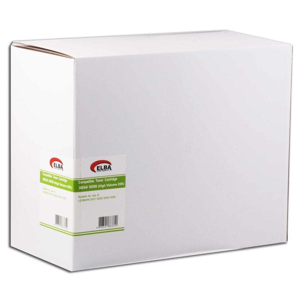 ELBA LEXMARK X651-652-654-656 YÜK.KAP. TONER