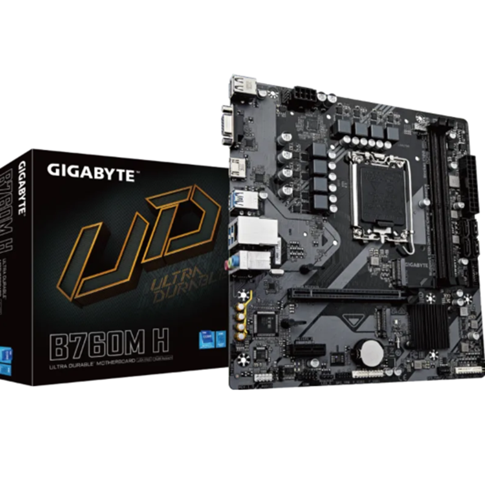 GIGABYTE B760M-H DDR5 VGA-HDMI PCIe 4.0 1700p mATX