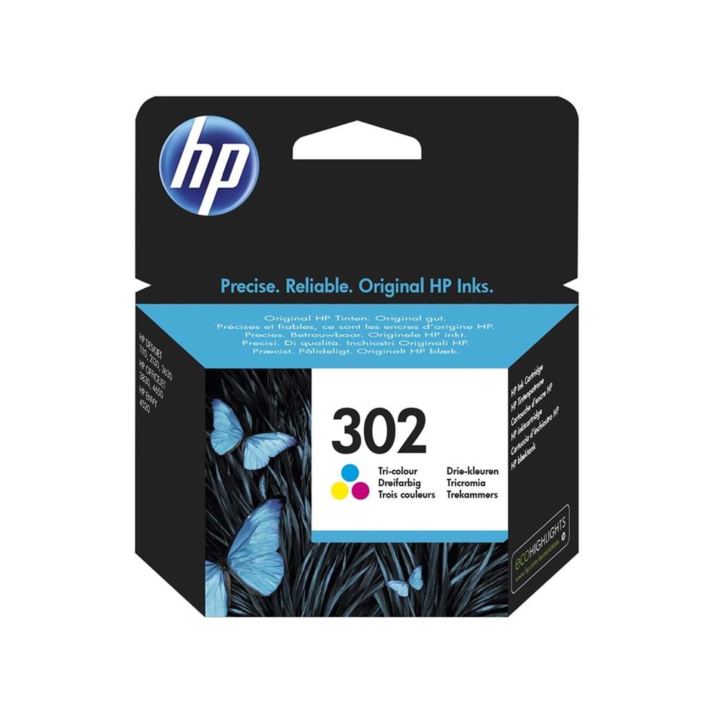 HP 302 Üç Renkli Mürekkep Kartuşu (F6U65AE)