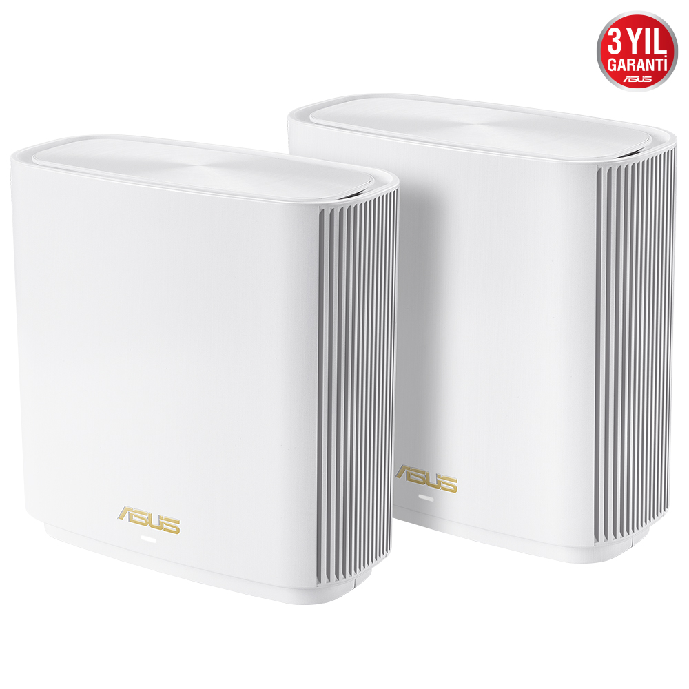 ASUS XT8-W-2 Wıfı6 AX6600 Mesh Router 2-li set / 90IG0590-MO3A40