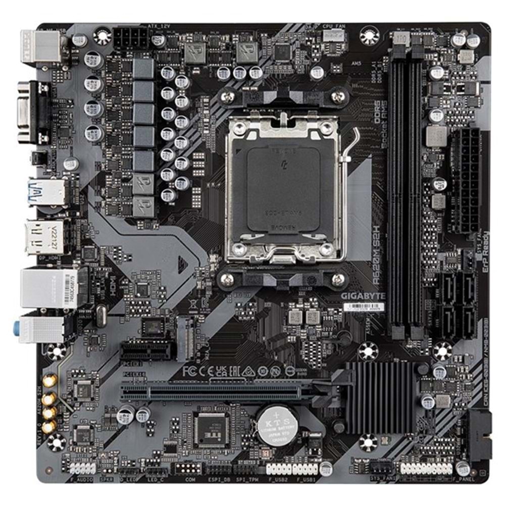 GIGABYTE A620M-S2H DDR5 HDMI DP PCIe 16X v4.0 AM5 mATX