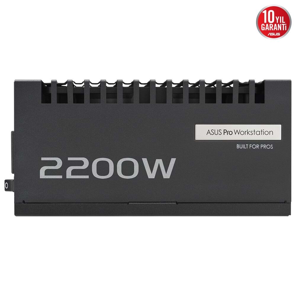 ASUS 2200w 80+ Platinum PRO-WS-2200P Dört VGA Destekli AI Uygulamalrı İçin Power Supply