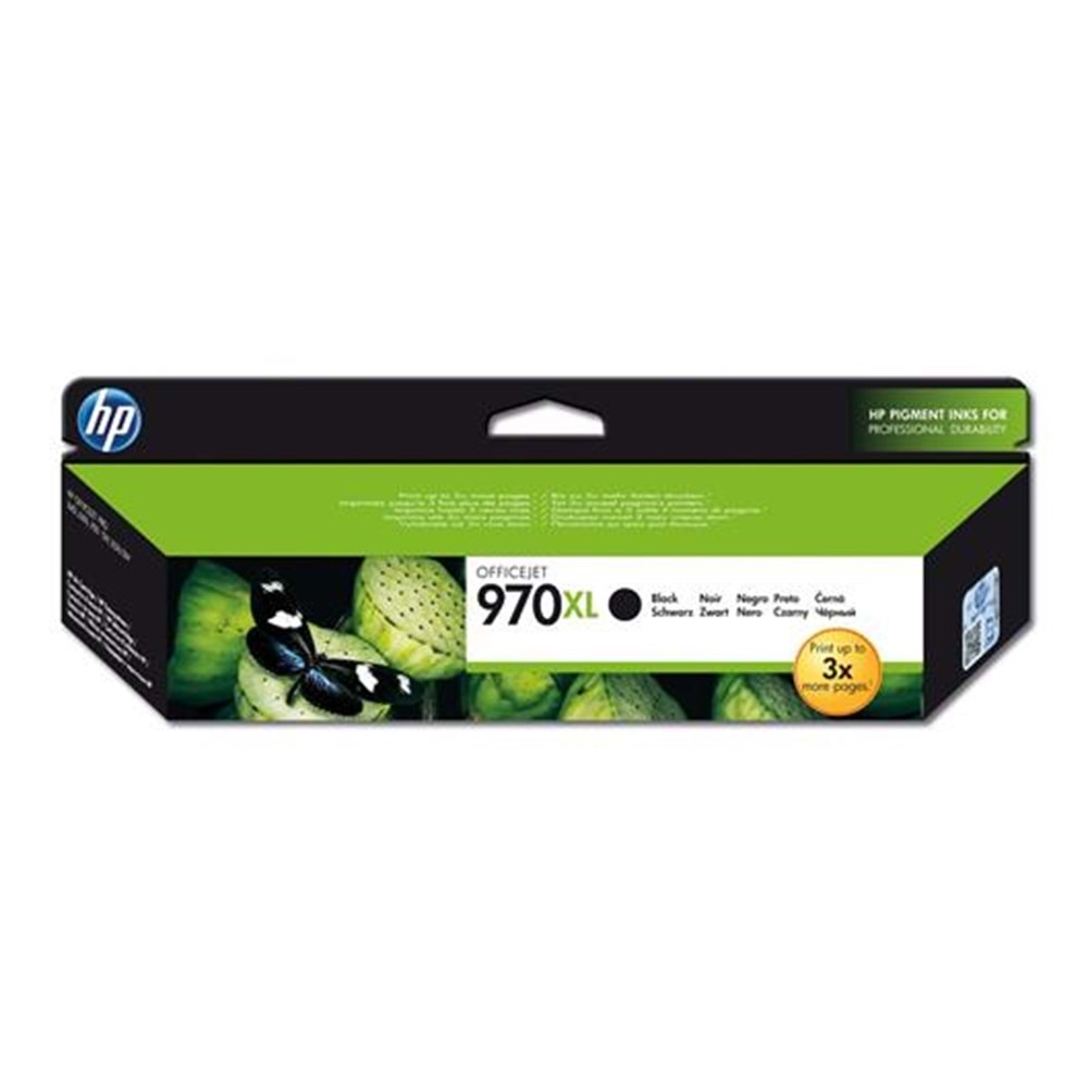 HP 970XL Black Siyah 9.200 Sayfa Kartuş CN625A