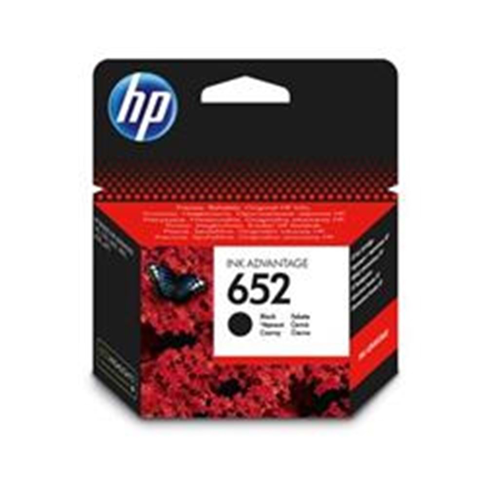 HP 652 Black Siyah Kartuş F6V25AE