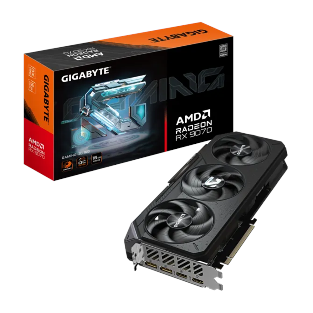 GIGABYTE16GB RX9070 GAMING OC GV-R9070GAMING OC-16GD GDDR6 256bit HDMI-DP PCIE 5.0