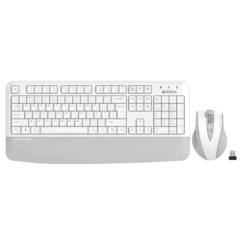 A4TECH FG2500S PLUS Kablosuz Q Trk Beyaz Klavye - Mouse Set