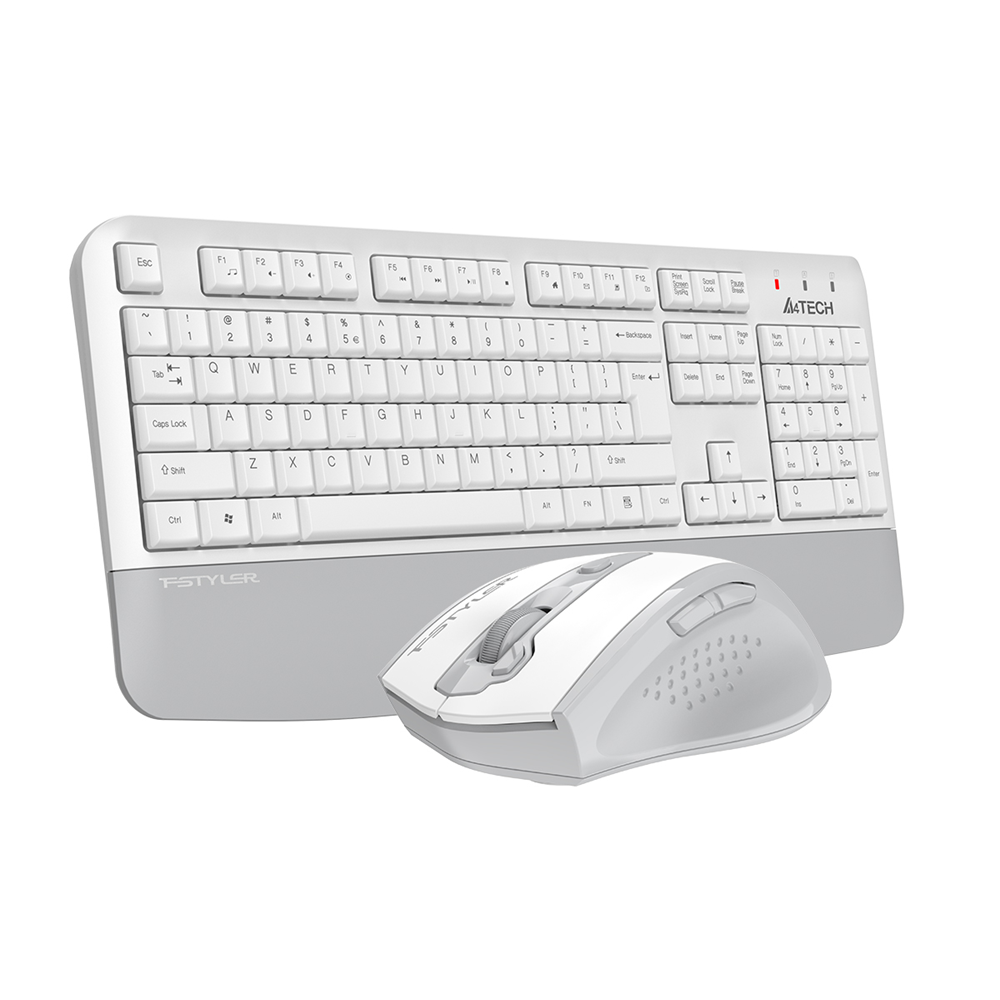 A4TECH FG2500S PLUS Kablosuz Q Trk Beyaz Klavye - Mouse Set