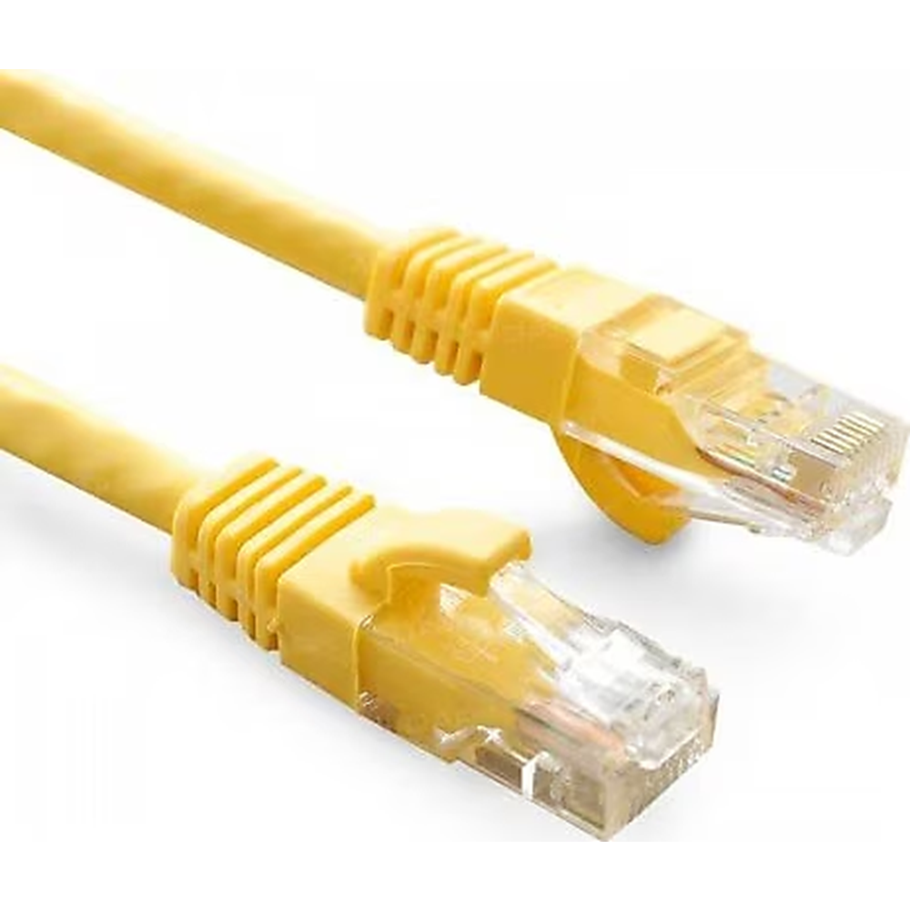ODS 0.3m CAT6 Utp LSZH Saf Bakır Sarı Patch Kablo (20'li Paket)