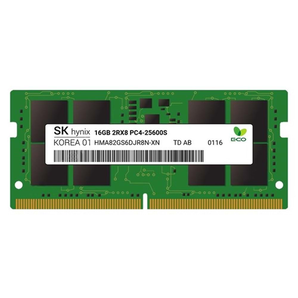 HyNIX 16GB DDR4 3200MHZ ECC NOTEBOOK RAM VALUE HMA82GS7DJR8N-XN