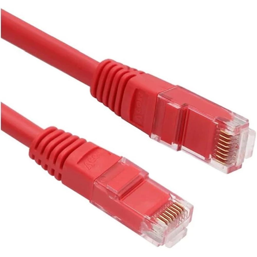 ODS 2metre CAT6 Utp LSZH Saf Bakır Kırmızı Patch Kablo (5'li paket)