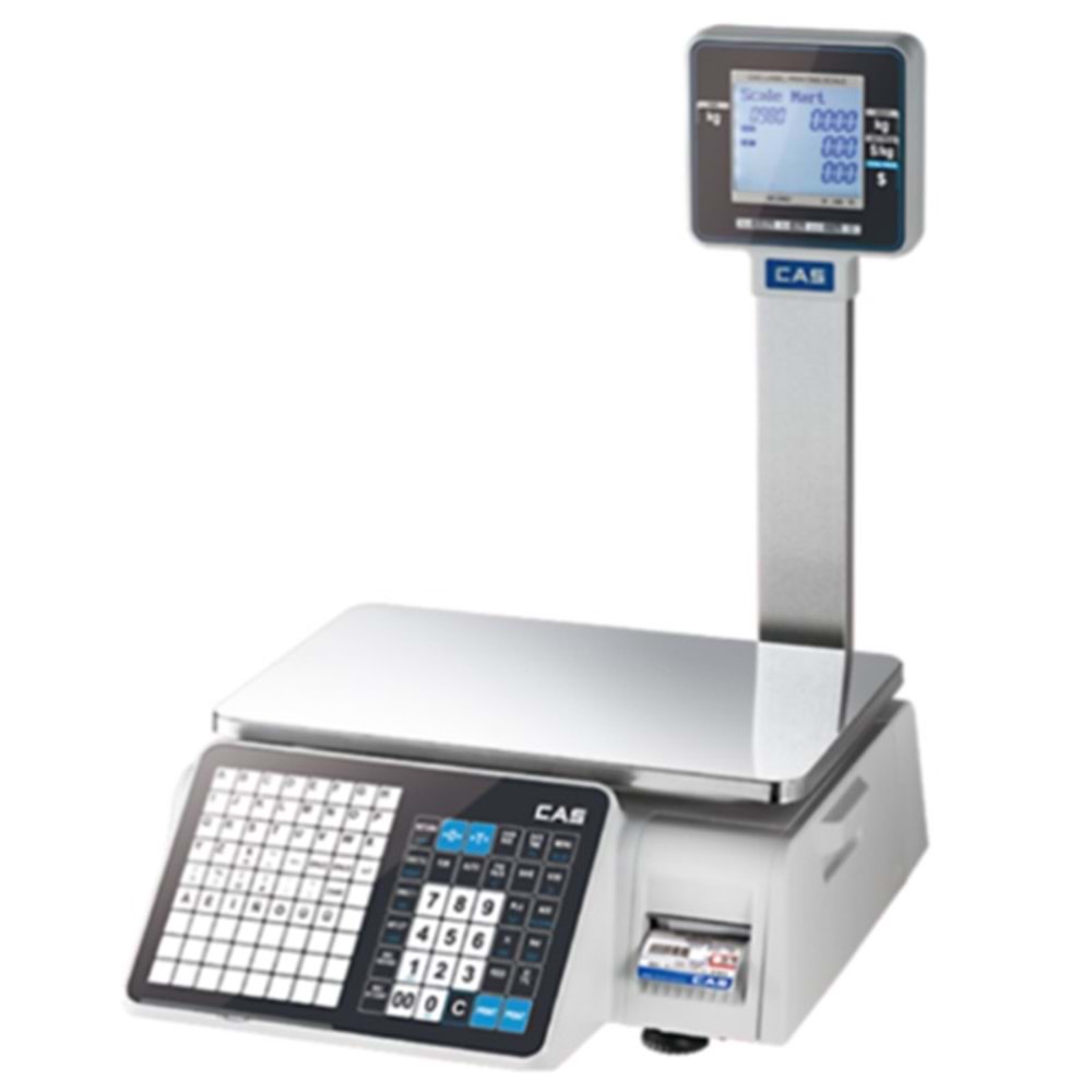 CAS CL3000 15KG Termal Barkodlu Terazi Ethernet