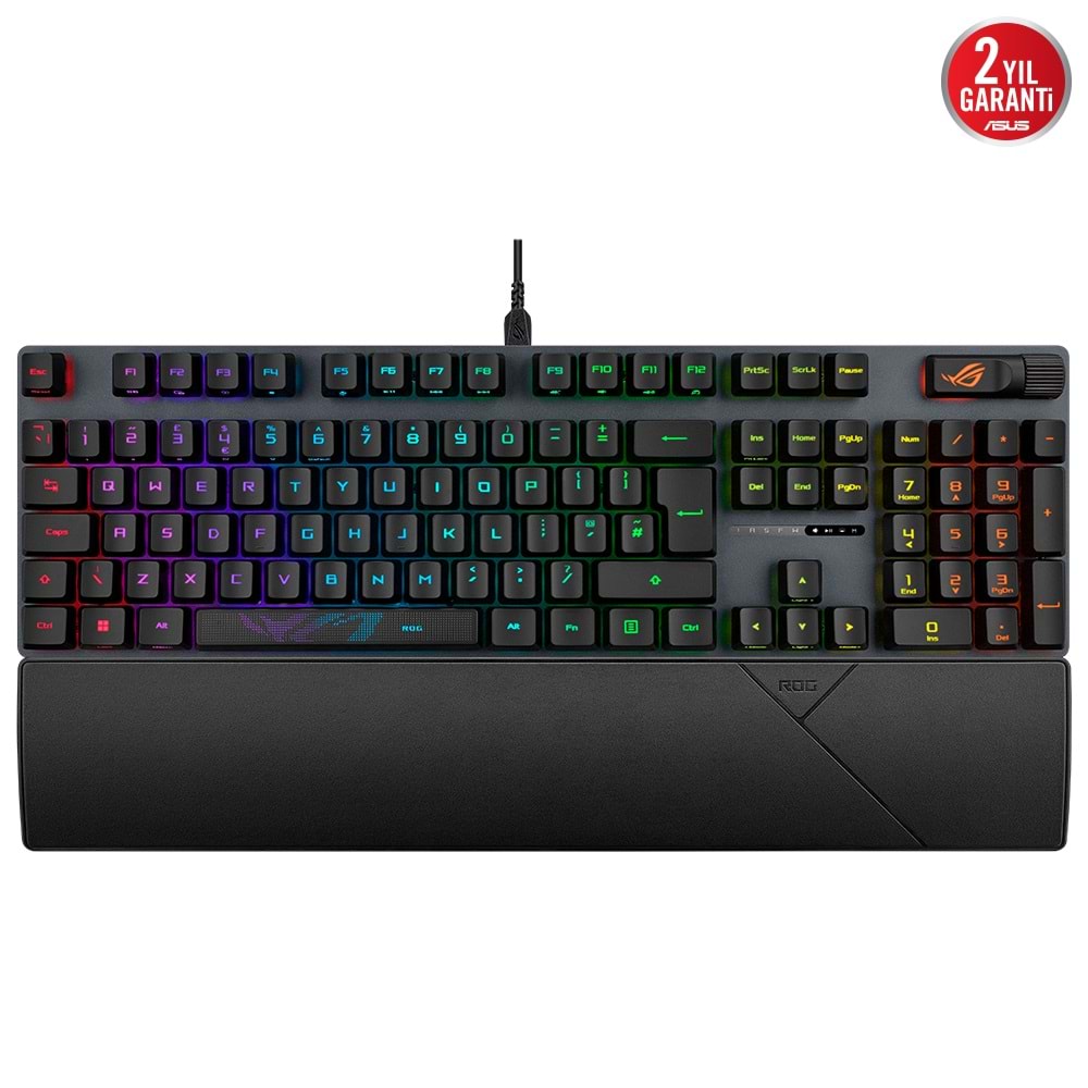 ASUS ROG Strix Scope II RX Red Optik Mekanik RGB Türkçe Gaming Klavye / 90MP0350-BKYA00