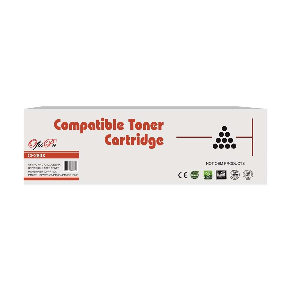 OfisPc Hp CF280X-CE505X Yüksek Kapasite Üniversal Muadil Toner 