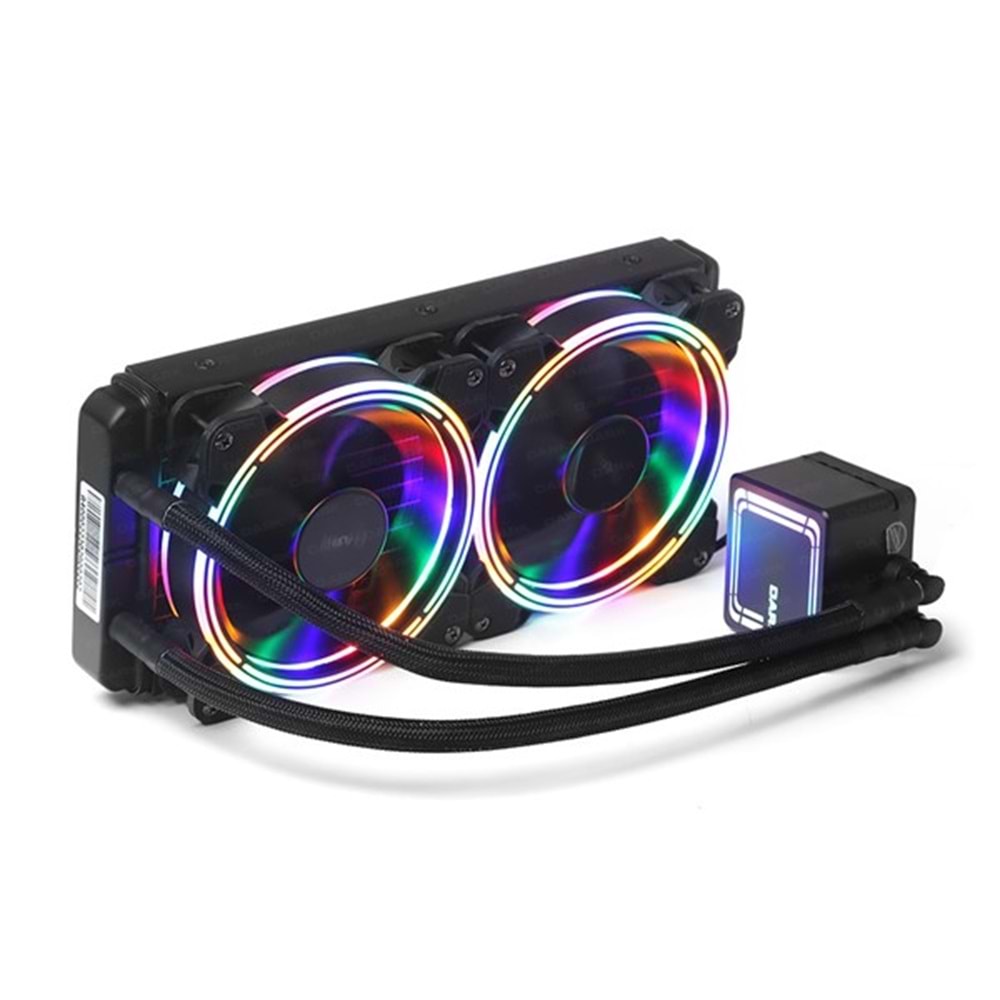 DARK 240MM AQUA FORCE W246 DKCCW246 RGB Sıvı Soğutmalı AM5-1700p İşlemci Fanı
