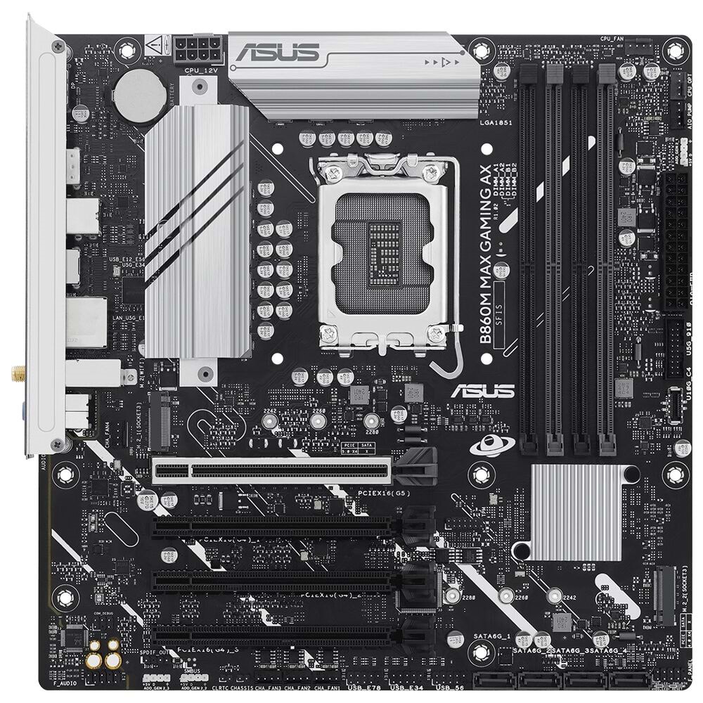 ASUS B860M MAX GAMING AX WIFI6 DDR5 DP-TYPEC PCIE 5.0 1851P MATX 