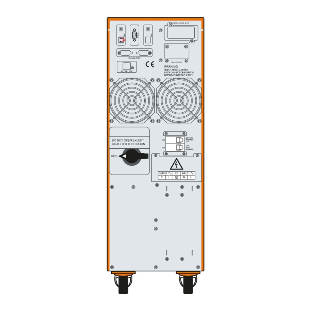 MAKELSAN 6KVA POWERPACK SE ONLINE LCD EKRAN TOWER UPS Ücretsiz Kurulum 1/1 (16X7AH) (+V.2) K.G.K_PF=1 