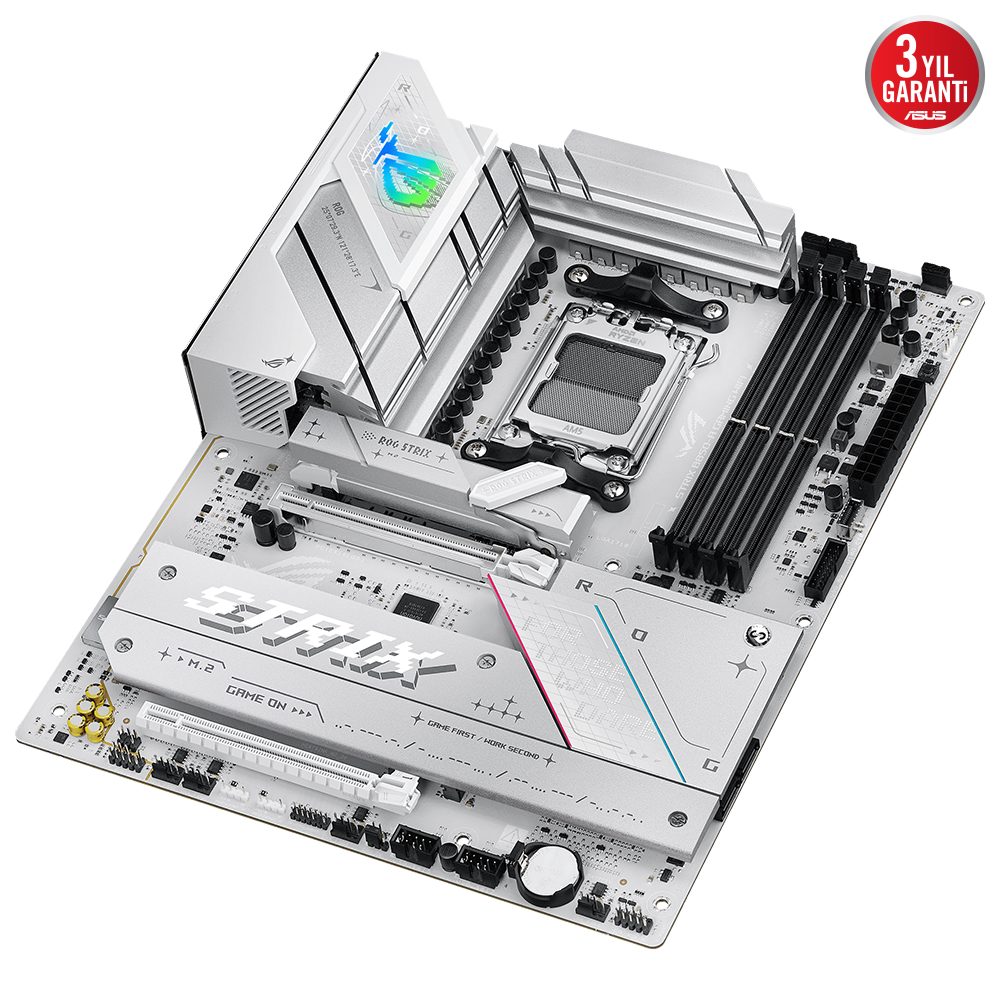 ASUS ROG STRIX B850-A GAMING WIFI7 DDR5 HDMI DP PCIE 5.0 AM5 mATX BEYAZ