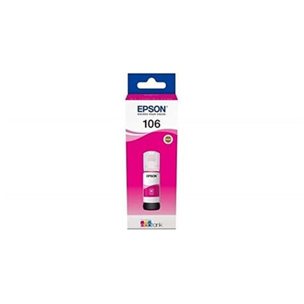 Epson 106 Magenta Kırmızı Şişe Mürekkep T00R340 L7160-7180