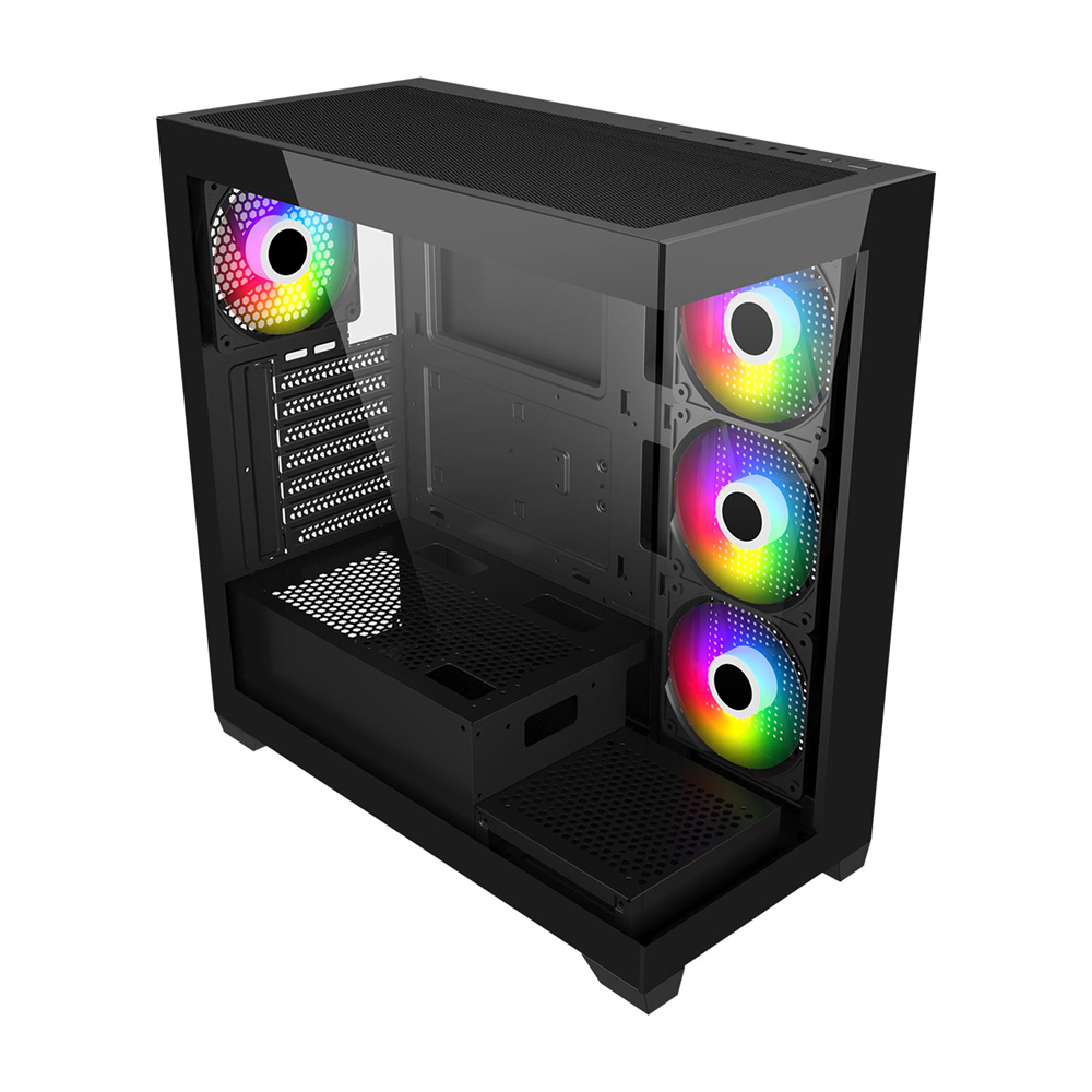 FSP 750W Gen5 M340 GAMING Siyah ATX Pc Kasası
