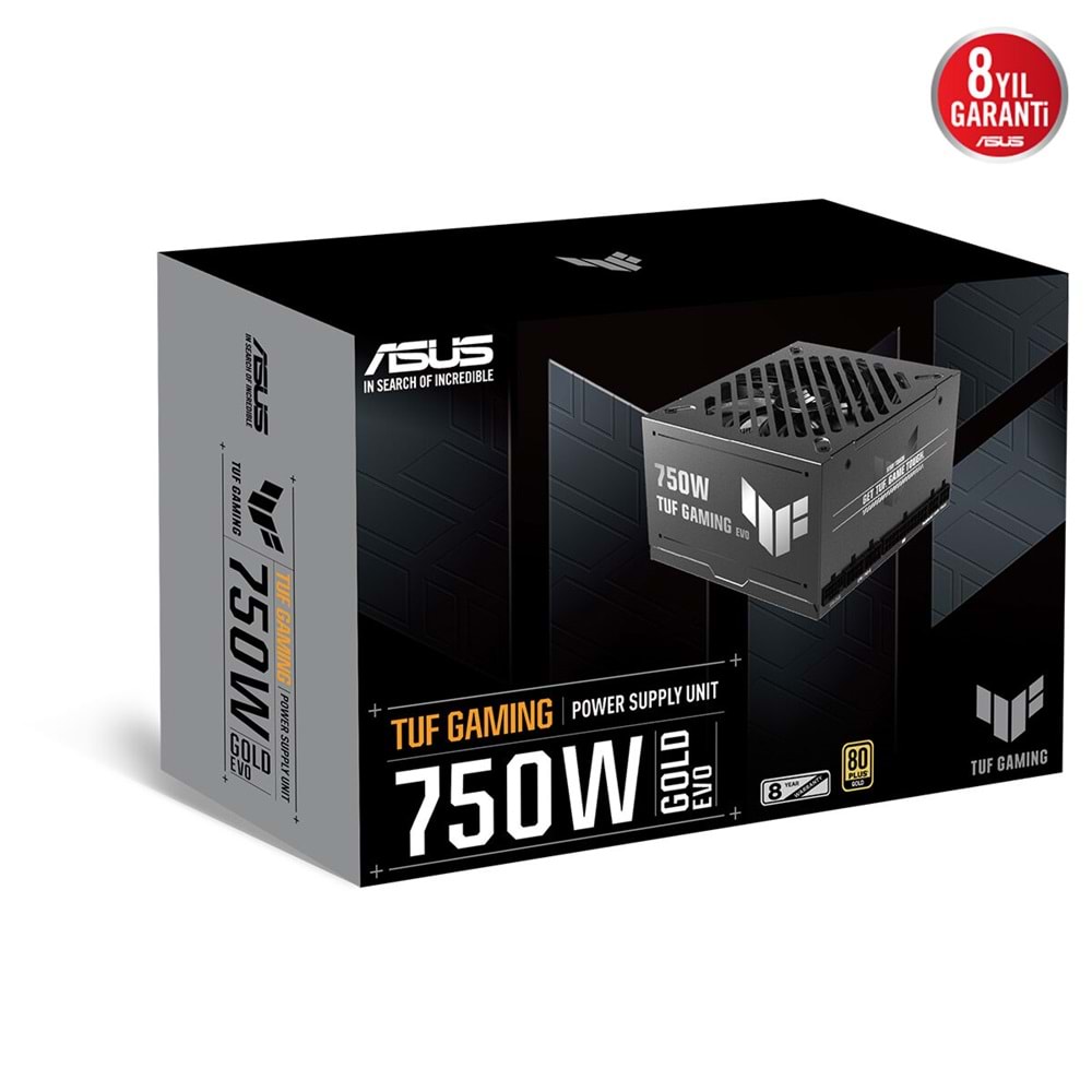 ASUS 750w 80+ Gold TUF GAMING 750G EVO Tam Mdüler Power Suplly / 90YE00SB-B0NA00
