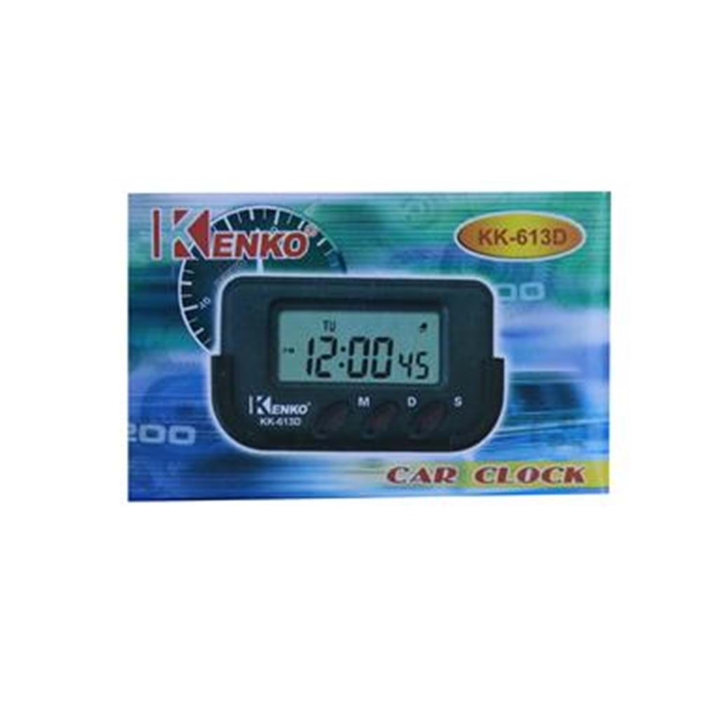 Kenko KK-613D Dijital Araç Saati ( Kronometre)
