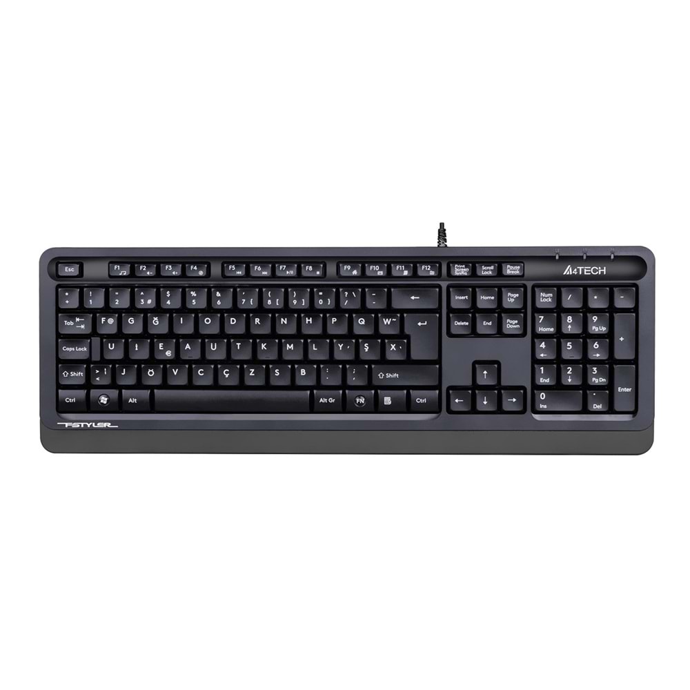 A4 Tech Fk10 F Usb Fsytyler Gri Tr Fn-Multimedya Klavye