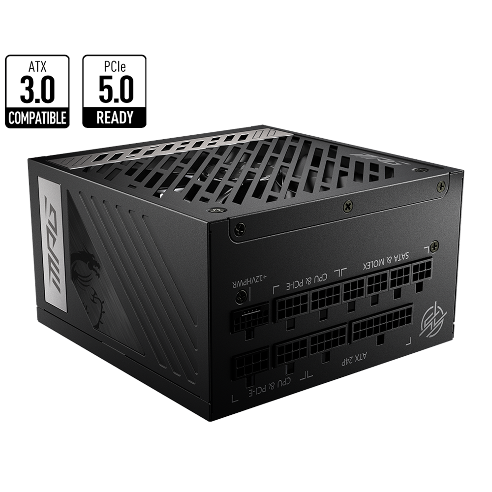 MSI 1000w 80+ Gold MPG A1000G PCIE5 Tam Modüler Power Supply