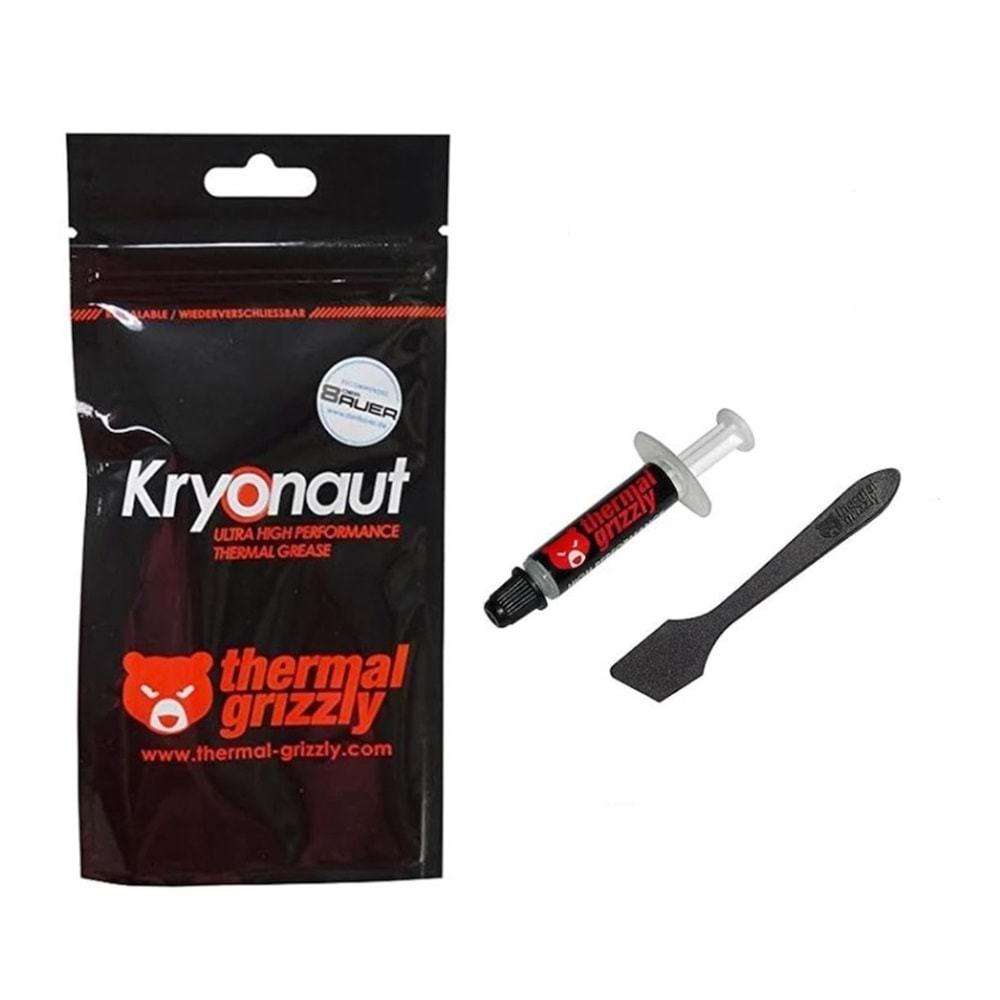 Thermal Grizzly Kryonaut 1gr 12.5W Yüksek Performanslı Termal Macun