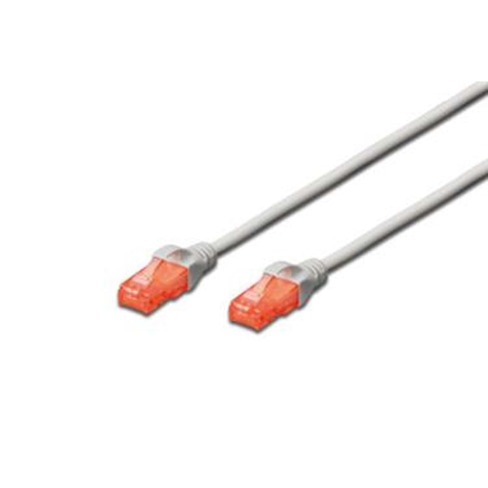 Digitus DK-1617-005 U-UTP CAT6 0,50 metre AWG 26-7 Cu LSZH Gri Renk Patch Kablo