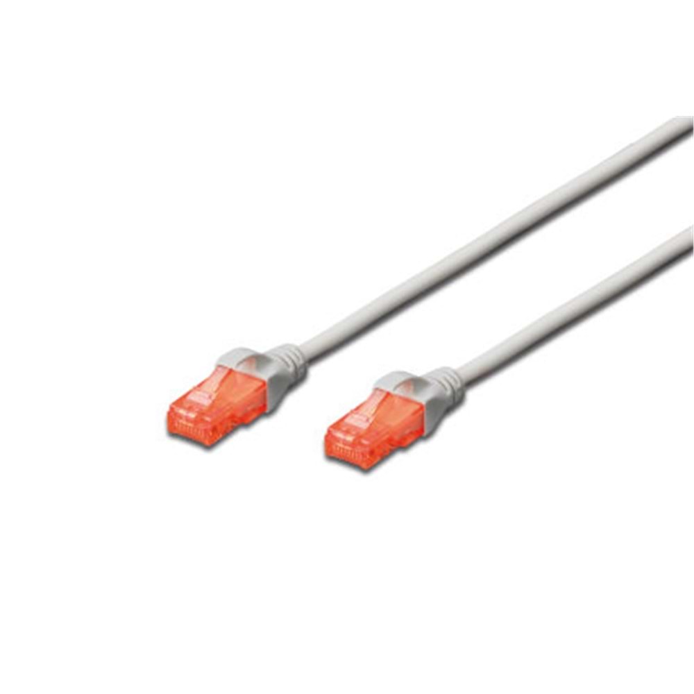 Digitus DK-1617-010 U-UTP CAT6 1 metre AWG 26-7 Cu LSZH Gri Renk Patch Kablo