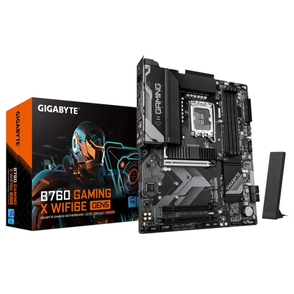 GIGABYTE B760 GAMING X WIFI6E DDR5 HDMI-DP TYPEC PCIE 4.0 1700p ATX