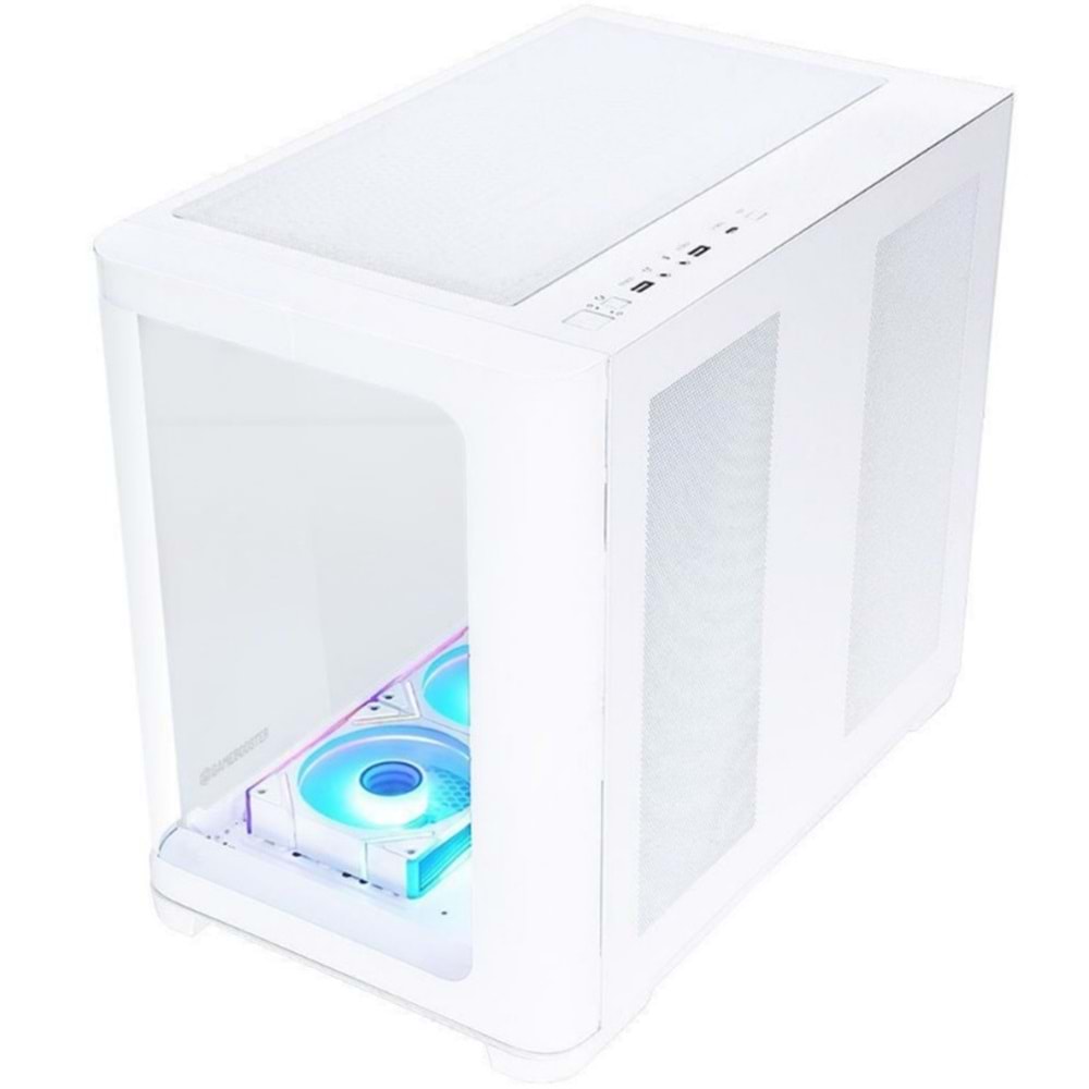 GAMEBOOSTER 850w 80+ BRONZE GB-G2852W-850W Gaming Mid-Tower PC Kasası Beyaz 7-Fanlı