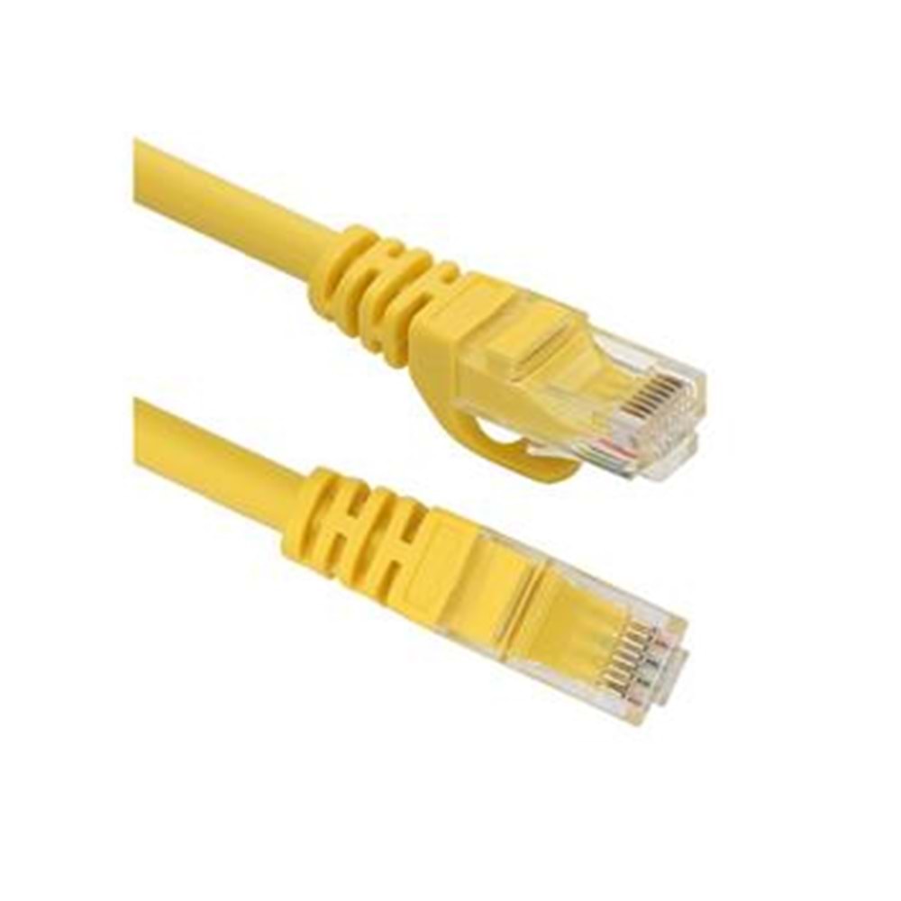 Vcom NP611B-Y-2.0 Cat6 2.0MT Sarı Utp Patch Kablo
