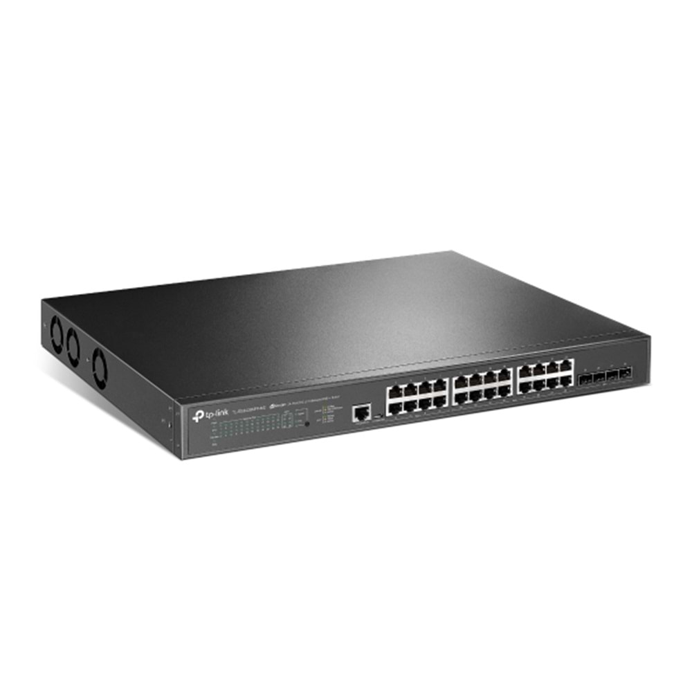 TP-LINK 24port 16port PoE 500w 4-SFP 10GbE / 2.5GbE Yönetilebilir Switch