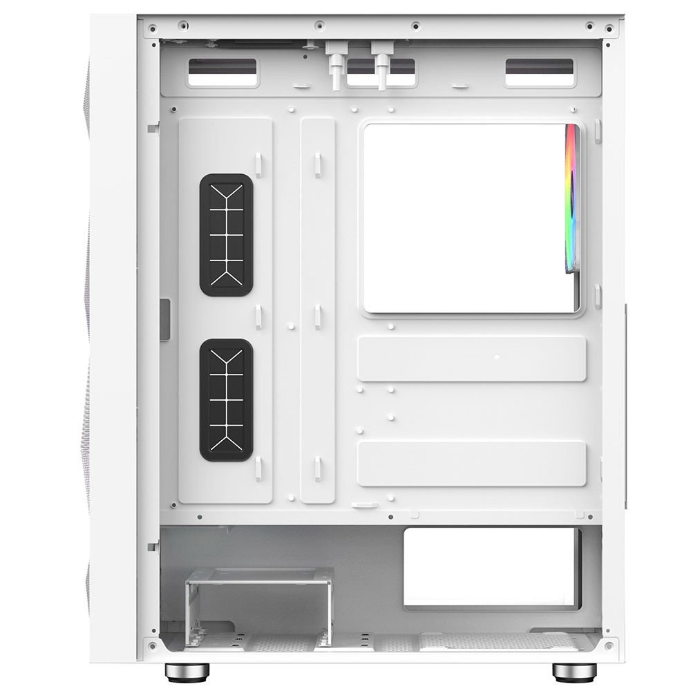 POWERBOOST PB-P3509BW 4-ARGB Fanlı Gaming Mid-Tower PC Kasası Beyaz