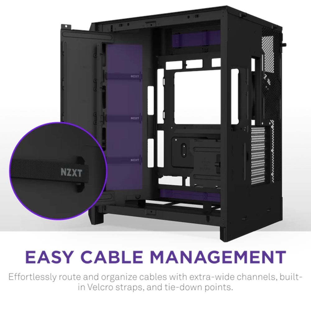 NZXT H9 FLOW RGB 2025 CM-H92FB-R1 Dual Chamber Gaming EATX PC Kasası