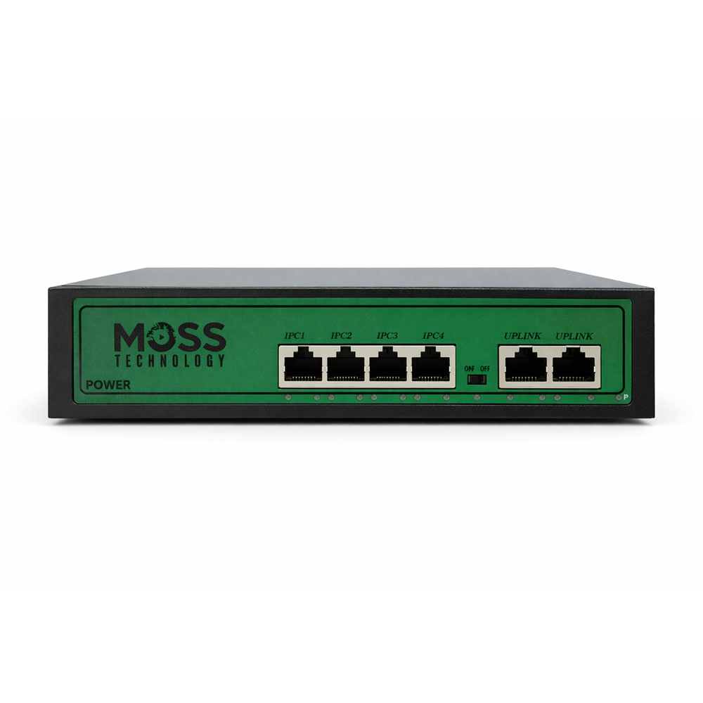 YLD 4port +2 UPLINK FULL PoE 10/100 Yönetilemez Switch MSS-0410P