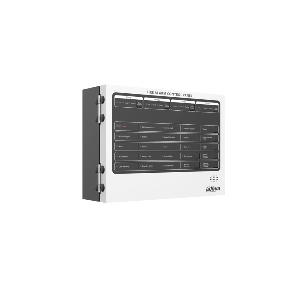 Dahua HY-C102 4 Bölgeli Konvansiyonel Ethernetli Yangın Alarm Paneli Seti (2x12v 5amper Akü dahil)