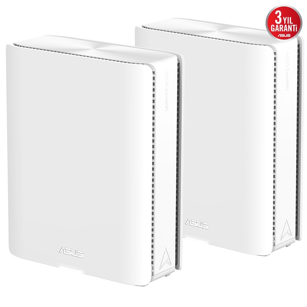ASUS ZENWIFI7 BQ16 BE25000 Mesh Router Beyaz 2-li Paket