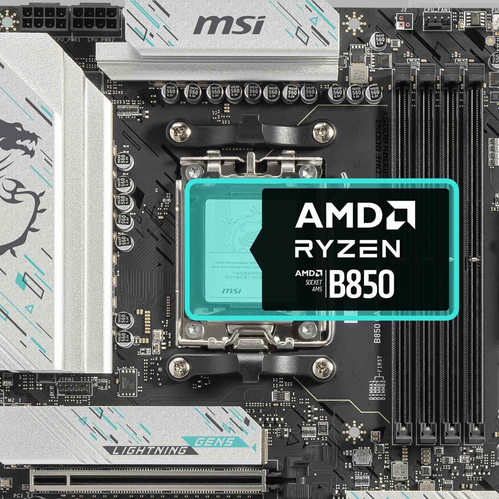 MSI B850 GAMING PLUS WIFI7 DDR5 DP TYPEC PCIE 5.0 AM5 ATX