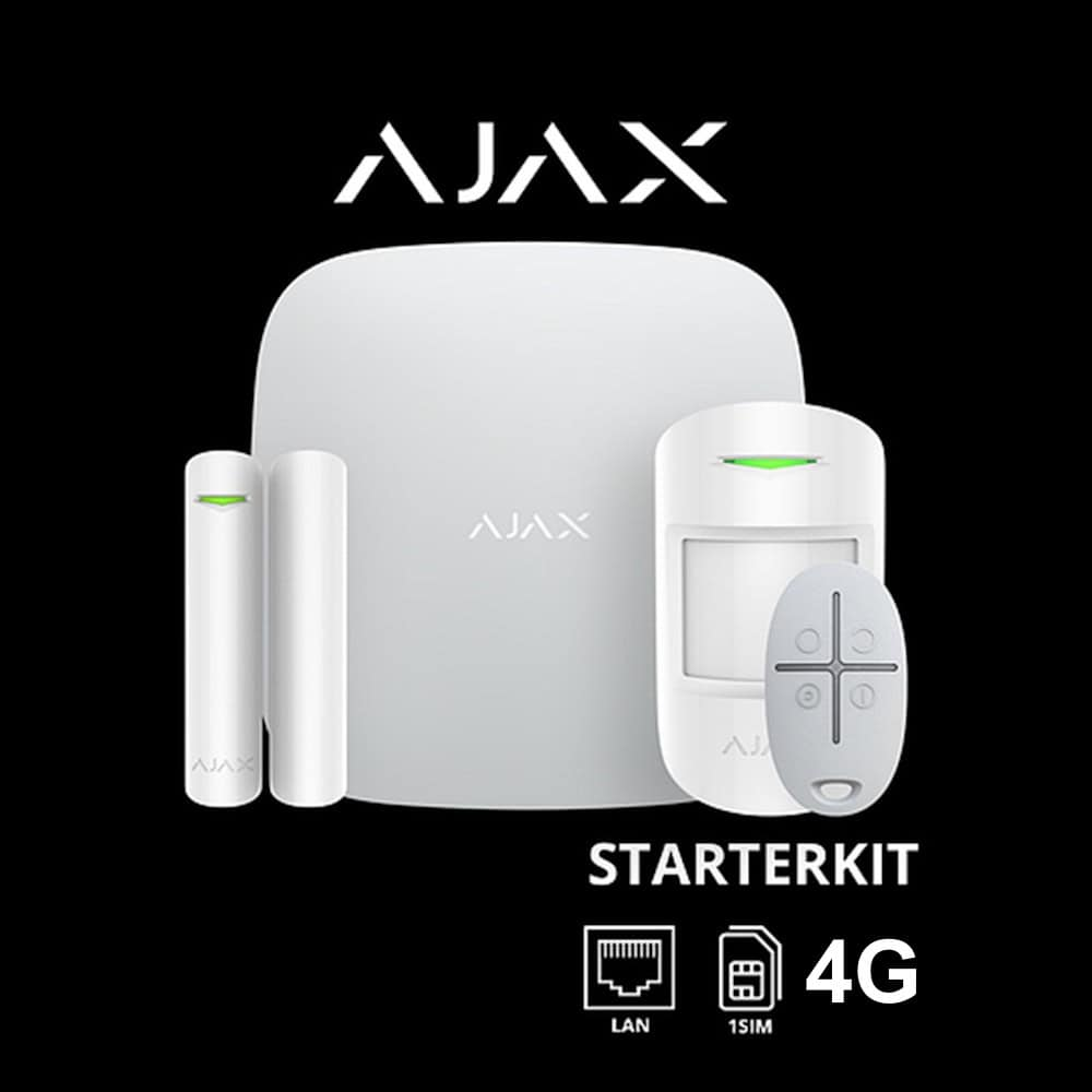 AJAX Starterkit 4G Alarm Seti Beyaz