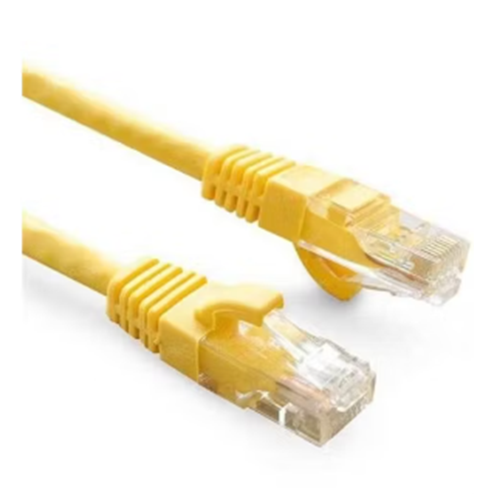 ODS 0.5metre CAT6 Utp LSZH Saf Bakır Sarı Patch Kablo (5'li paket)